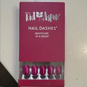 Red Aspen Nail Dashes - Pink